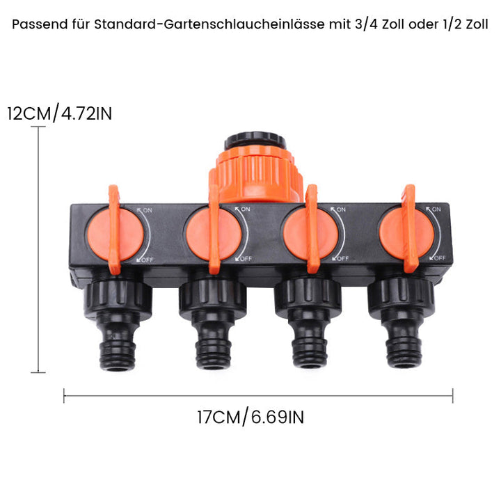 Lisslune | Four-way valve actuator for outdoor use with switch