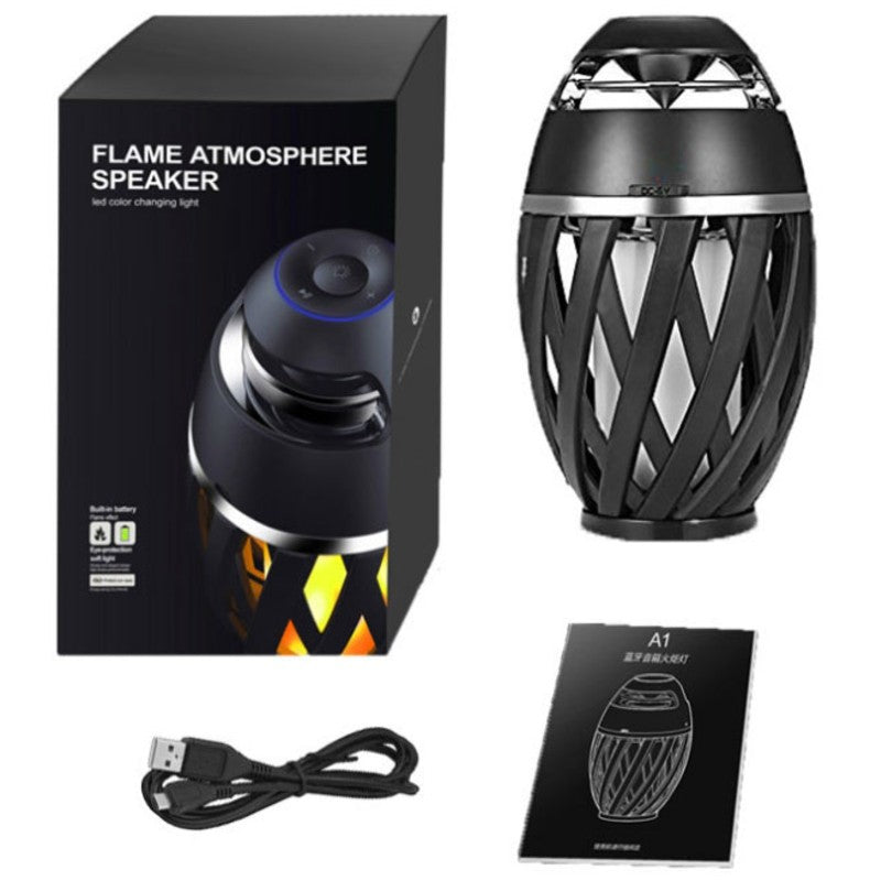 Lisslune | Rechargeable LED Flame Lamp Bluetooth Speaker, Best Gift for New Year, Valentine's Day, Wedding & More