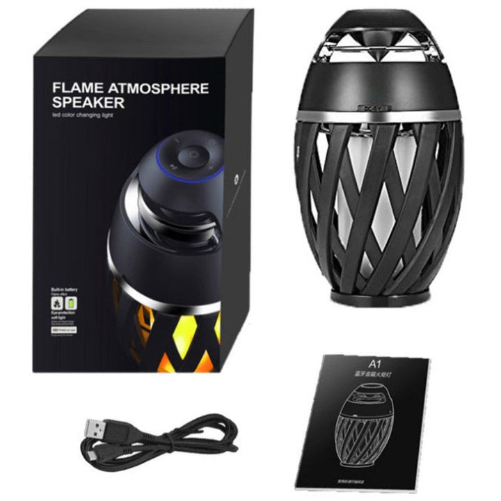 Lisslune | Rechargeable LED Flame Lamp Bluetooth Speaker, Best Gift for New Year, Valentine's Day, Wedding & More