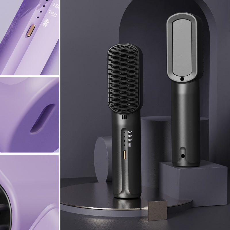 Lisslune | Portable negative ion hair straightener comb