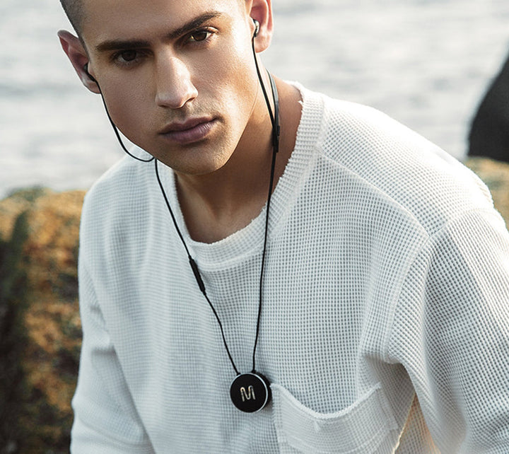 Lisslune | Neckband Headphones with Adjustable Design, Easy-to-Store Cable, Double Coil Design and High Sound Quality