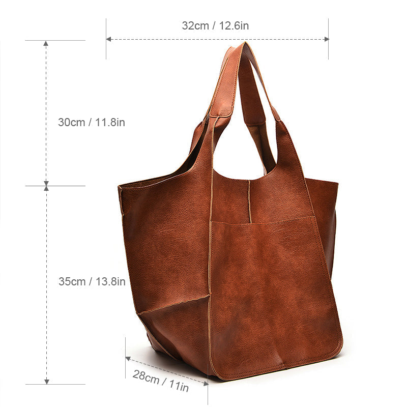 Lisslune | Oversized Weekend Leather Handbags