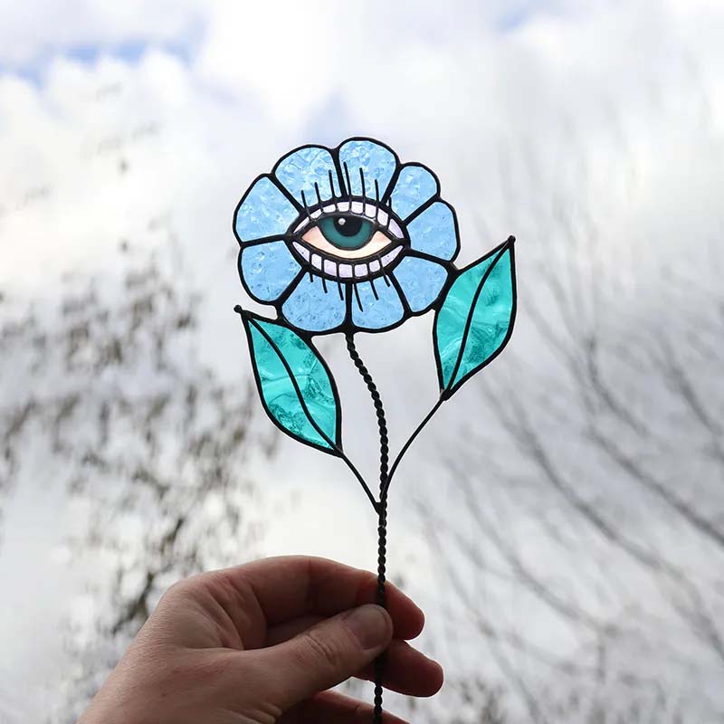 Lisslune | Early Halloween💀Skull Stained Glass Plant