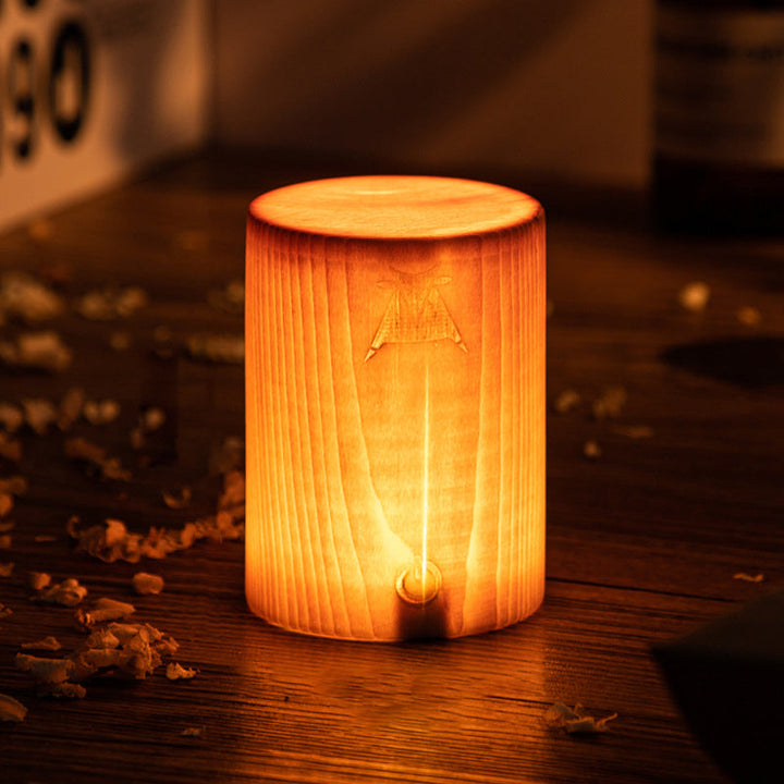 Lisslune | LumiWood – LED table lamp with battery and touch control