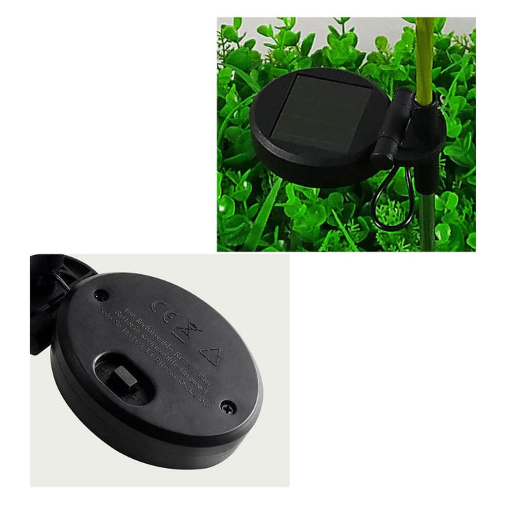 Lisslune | Solar Tulip Lawn Light Outdoor Garden LED Tulip Flower Light Ground Stake Landscape Light