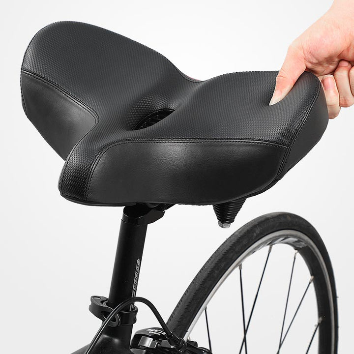 Lisslune | RideEase - Extra Wide & Breathable Comfortable Bike Saddle, Ergonomic Bicycle Seat