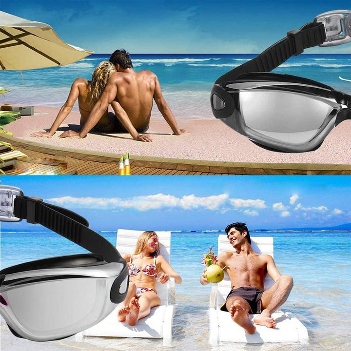 Lisslune | No leak anti-fog UV protection triathlon swim goggles