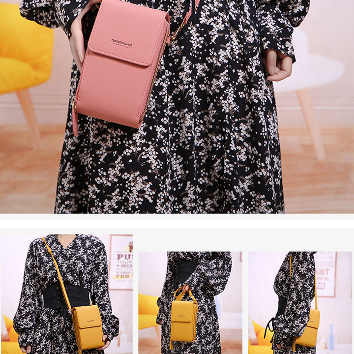 Lisslune | Large Capacity Elegant Shoulder Bag with Touchscreen for Phones
