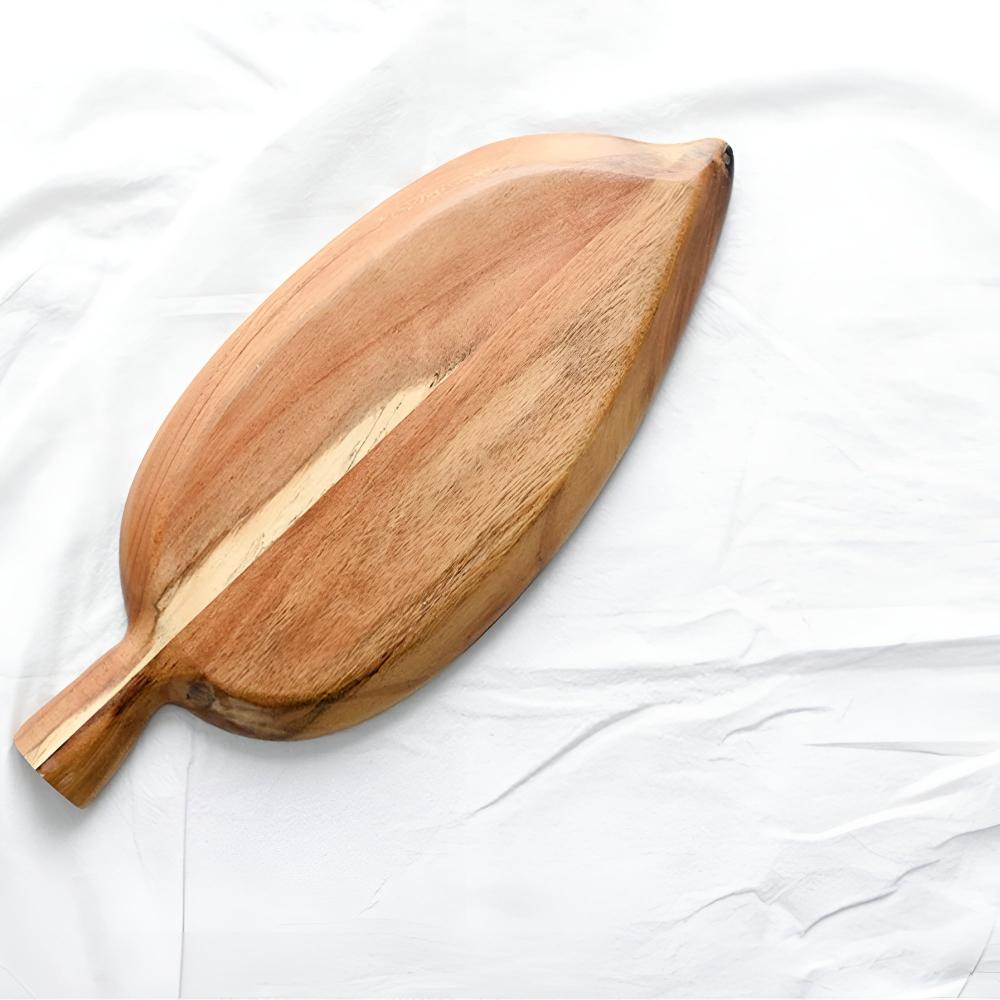 Lisslune | Leaf-Shaped Wooden Serving Plate