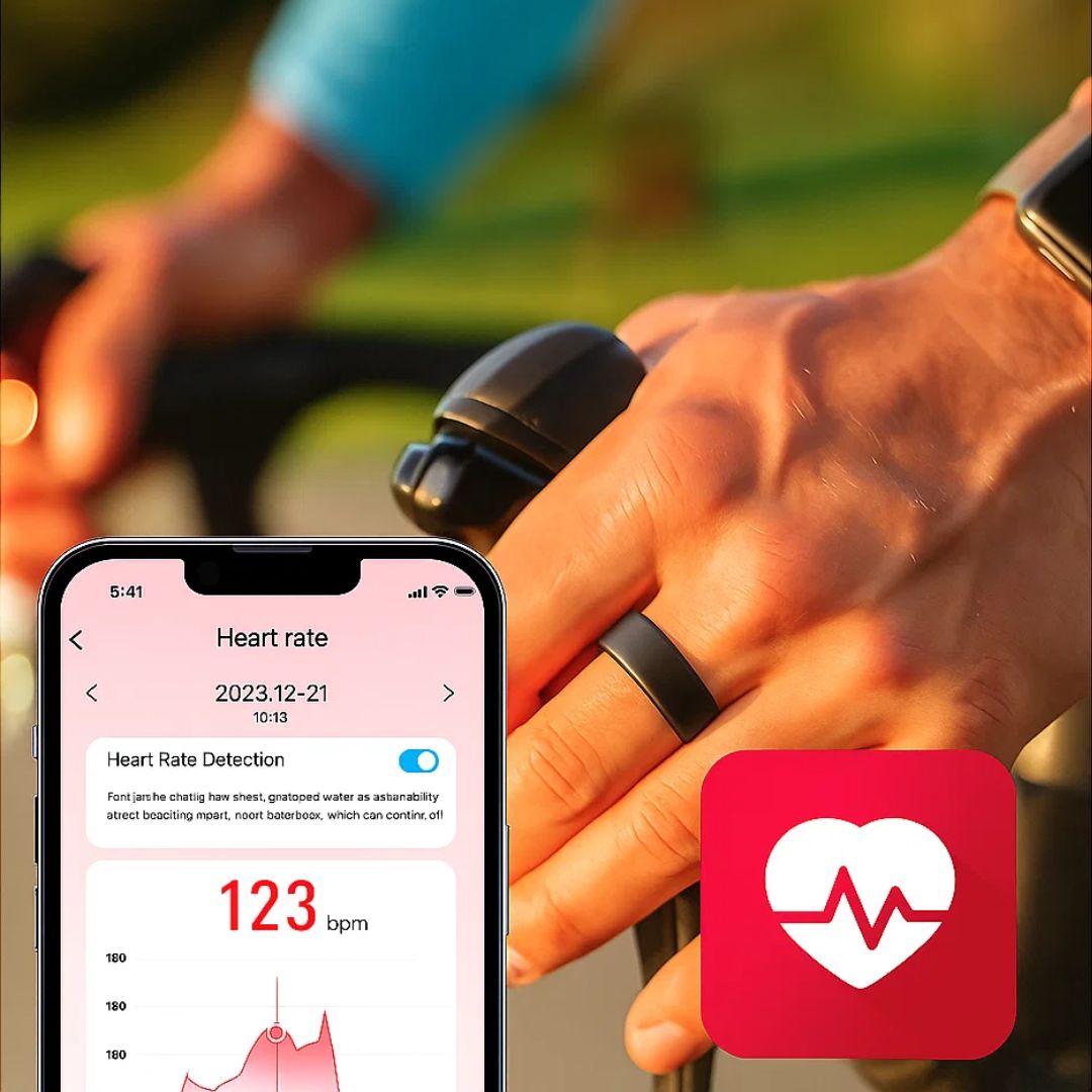 Lisslune | Smart Ring Sleep & Wellness Tracker - Waterproof Fitness Tracker Ring for Active Lifestyles - Health Monitoring Device