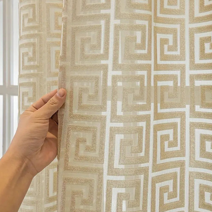 Lisslune | Imperial Maze Embroidered Curtain