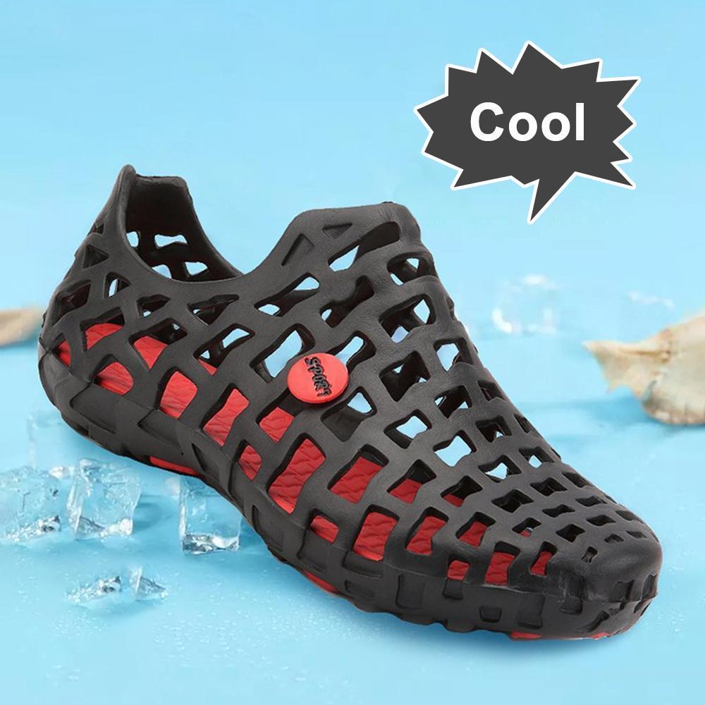 Lisslune | Breathable Hollow Design Solid Flat