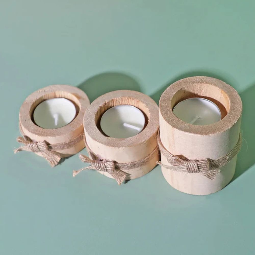 Lisslune | Bamboo Essence Candle Holders | 3 sets