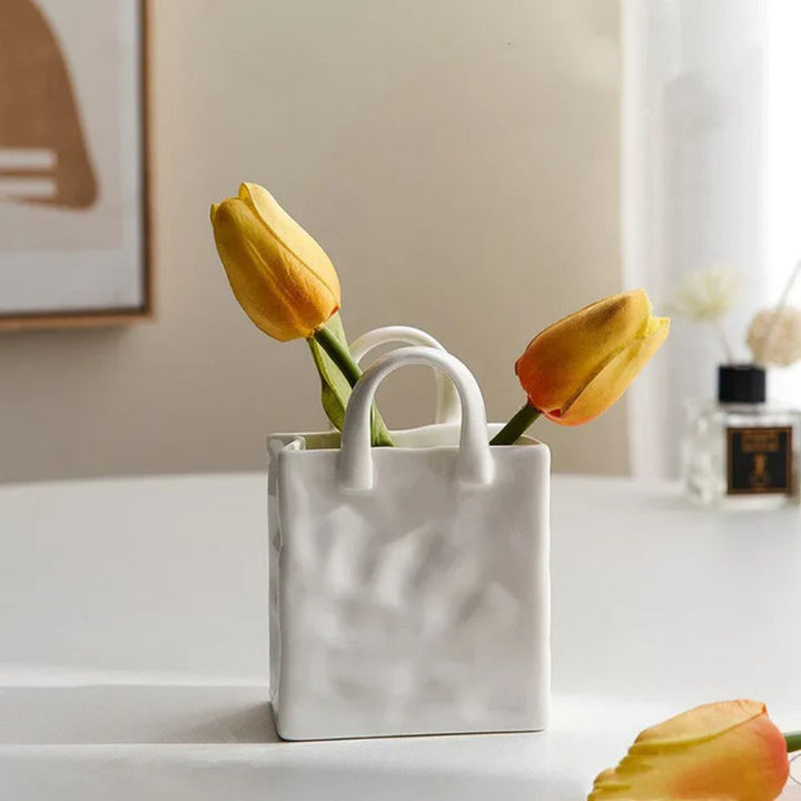 Lisslune | Tote-Style Ceramic Vase