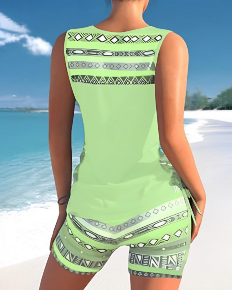 Lisslune | Print Tankini Set