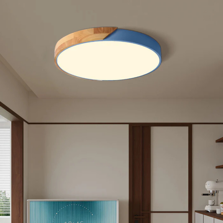 Lisslune | Delos – Scandinavian Wooden LED Ceiling Light | Modern Energy-Efficient Interior Lighting