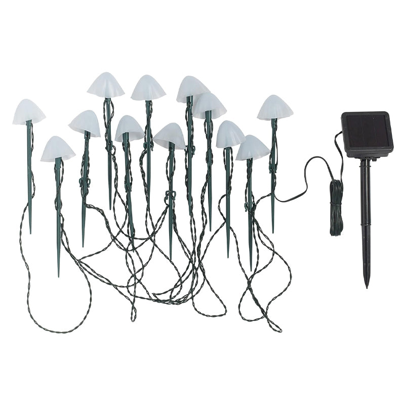 Lisslune | LED Solar String Lights Ground Stake Mushroom Lights