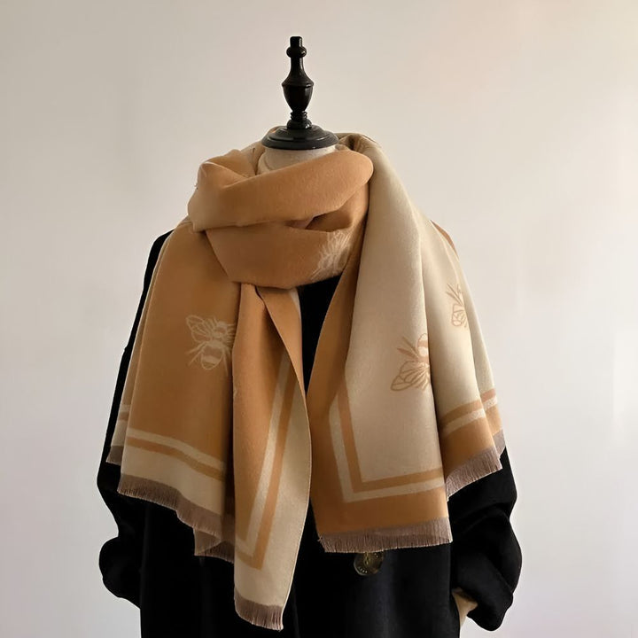Lisslune | Nuvia Bee Pattern Winter Scarf