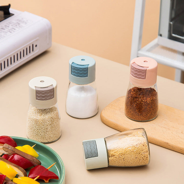 Lisslune | Salt and Pepper Shaker Precise Quantitative Press Type