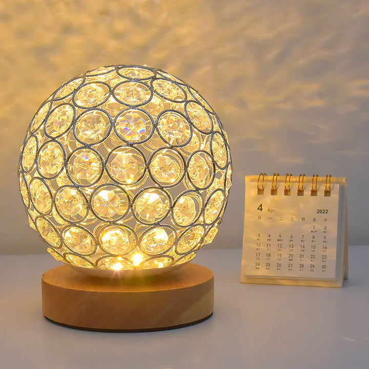 Lisslune | Modern Minimalistic Round USB Rechargeable LED Night Light Table Lamp