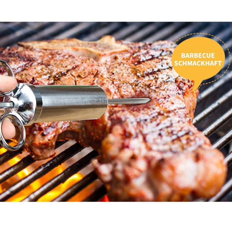 Lisslune | 304 spice injector made of stainless steel for marinating meat in the kitchen
