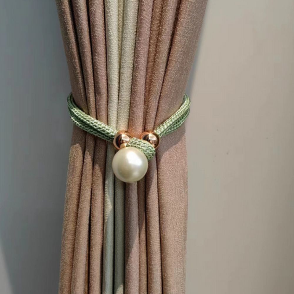 Lisslune | Lustrous Pearl Curtain Tie Back | 2 Pcs Set