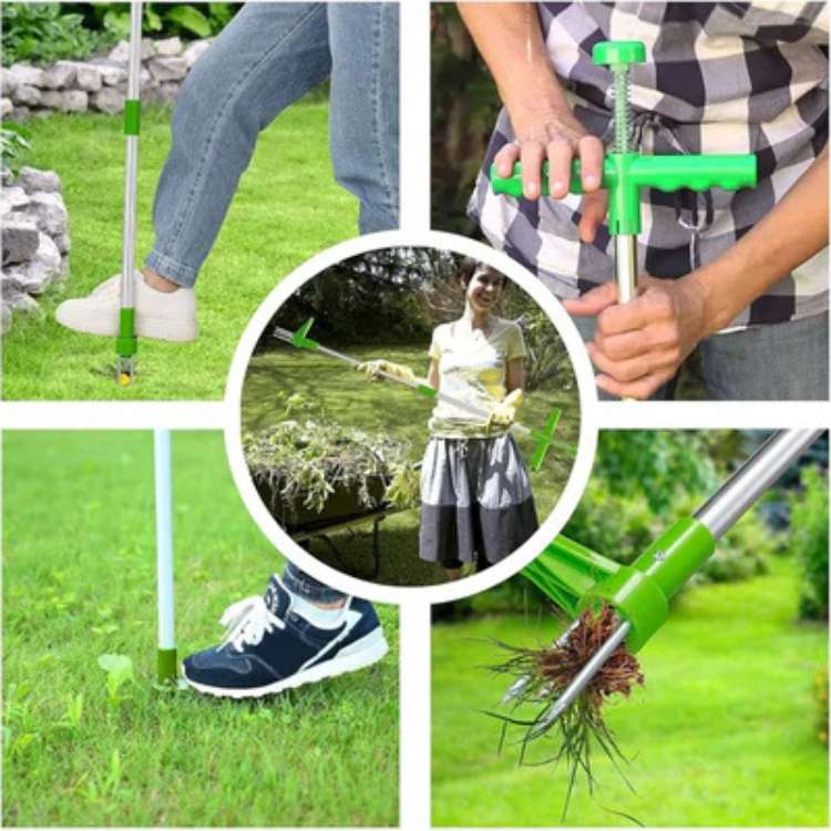 Lisslune | RootRipper Garden Weed Puller Tool - Heavy-Duty Handheld Weeder for Efficient Weed Removal in Lawns & Gardens