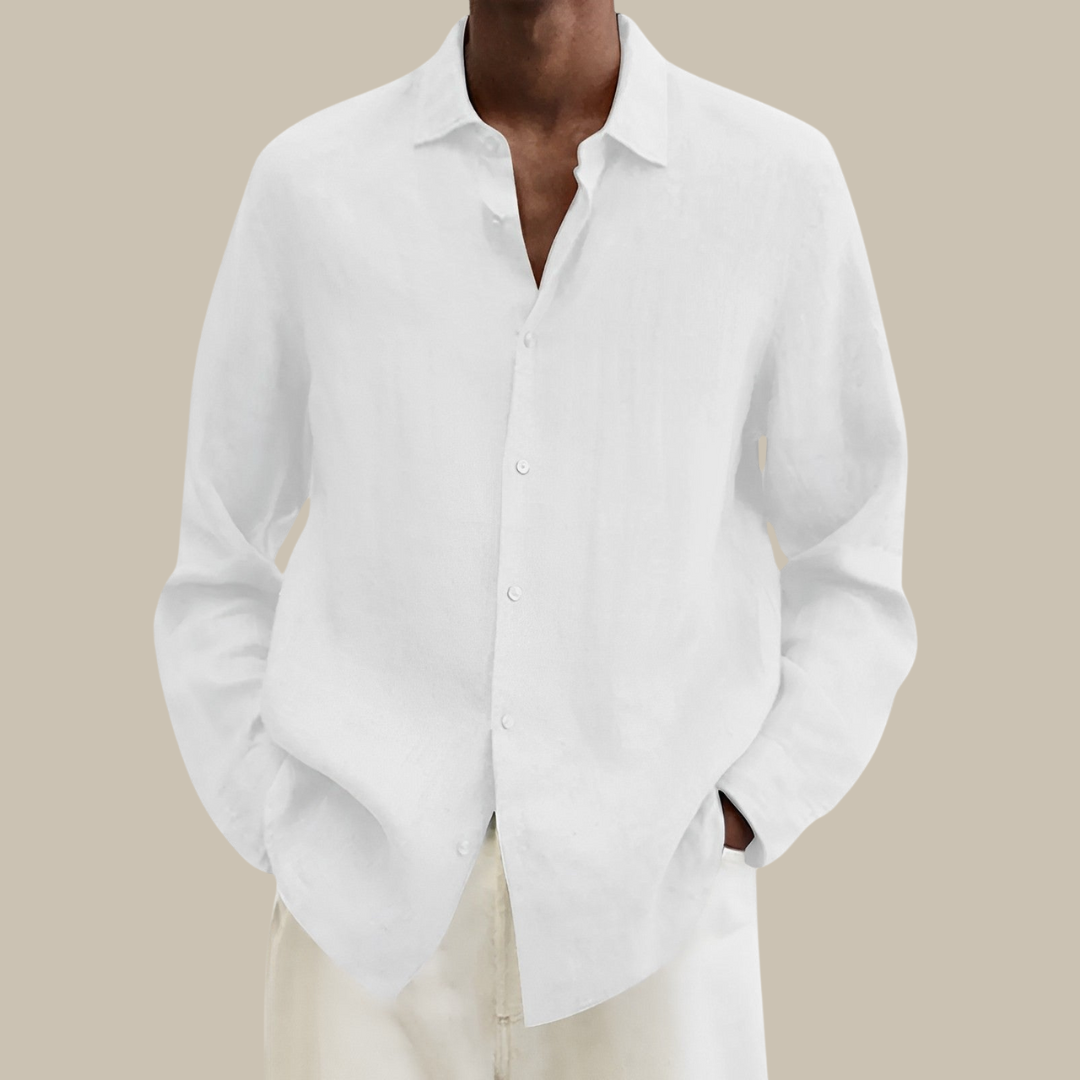 Lisslune | Stylish Linen Men's Shirt with Long Sleeves