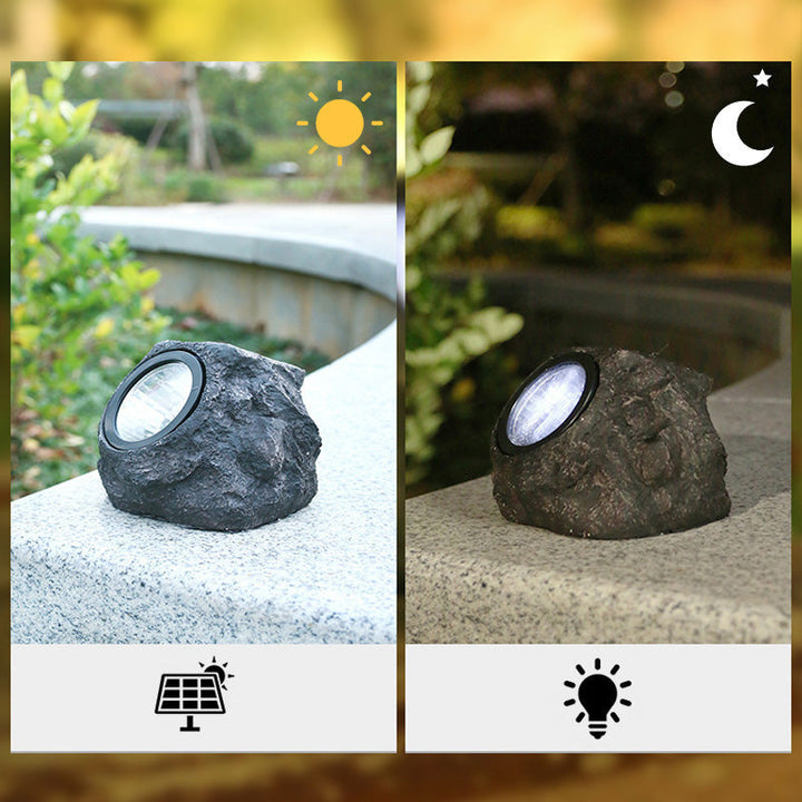 Lisslune | Solar Outdoor Lawn Decorative Stone Lights