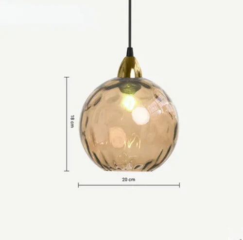 Lisslune | Spherical Glass Pendant Light