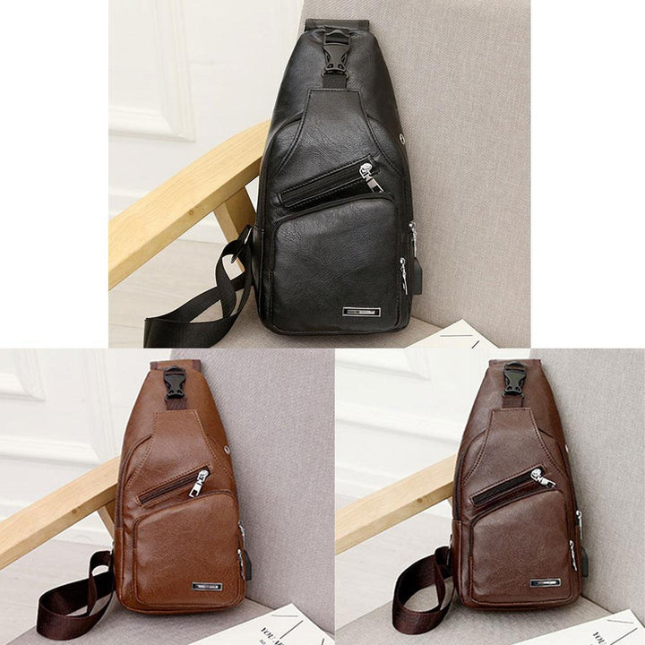 Lisslune | Shoulder bag Crossbody bag for men with USB charging port