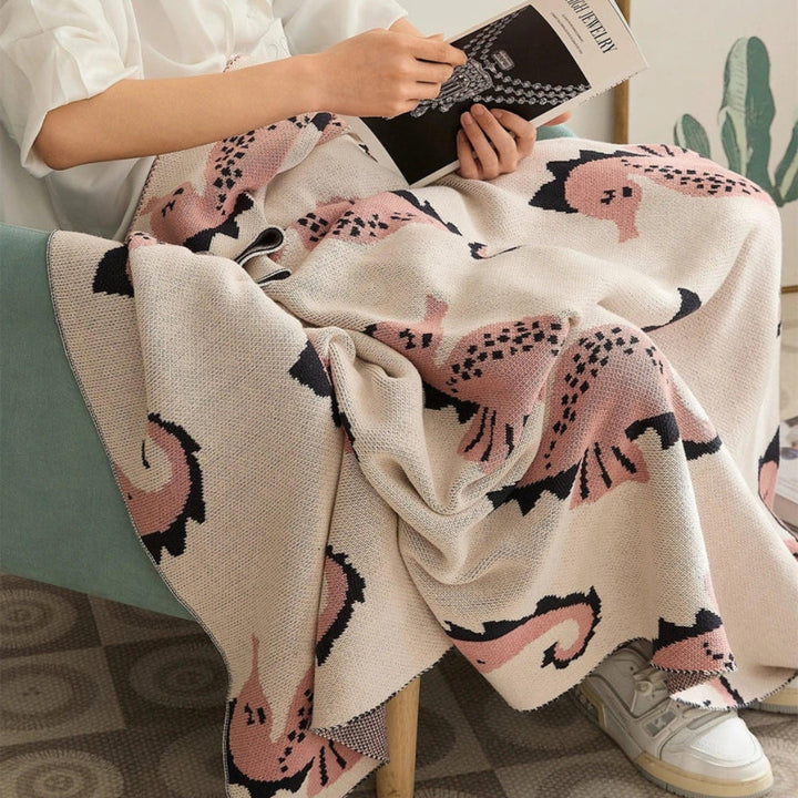 Lisslune | Nautical Seahorse Throw Blanket
