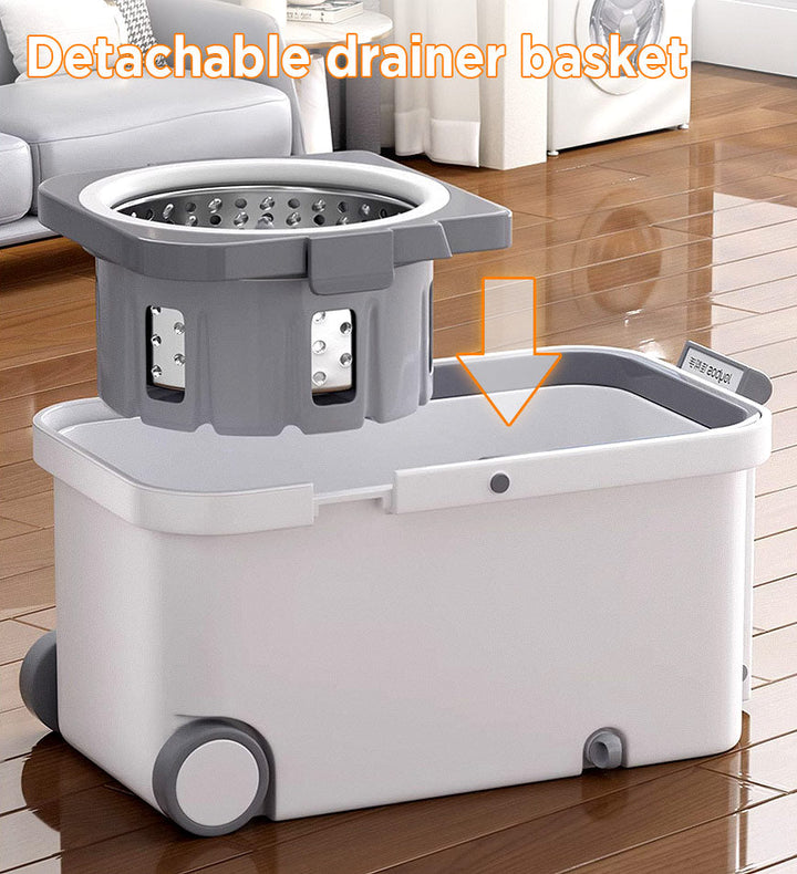 Lisslune | 360° Rotatable Mop and Bucket Set with Wringing System F63