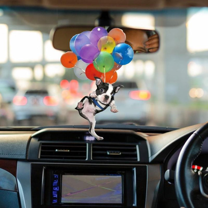 Lisslune | Car Rearview Mirror Colorful Flying Dogs & Cats Pendant