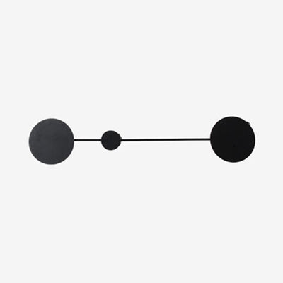 Lisslune | Simple LED wall lamp with acrylic shade Black/White molecule wall light in warm/white light