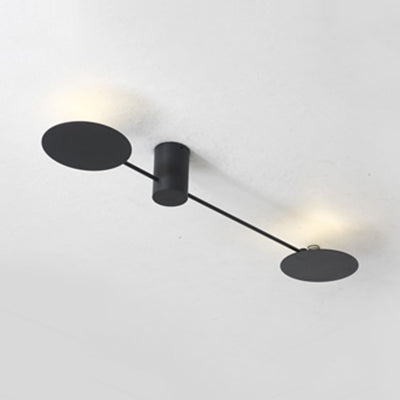 Lisslune | Simple LED wall lamp with acrylic shade Black/White molecule wall light in warm/white light