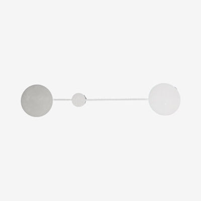 Lisslune | Simple LED wall lamp with acrylic shade Black/White molecule wall light in warm/white light