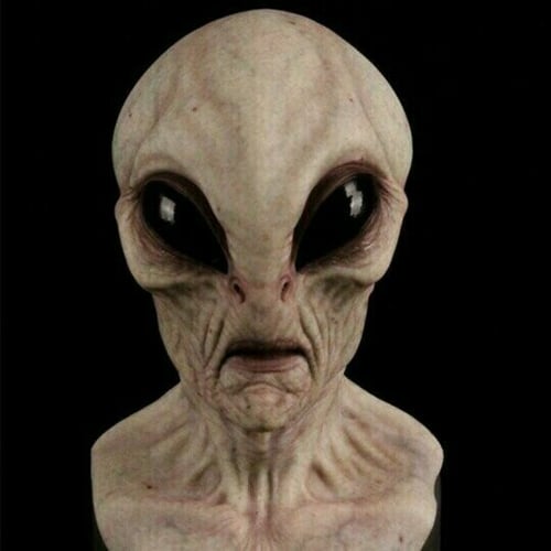 Lisslune | Realistic Alien Mask – Latex and Silicone Halloween Mask for Cosplay and Parties
