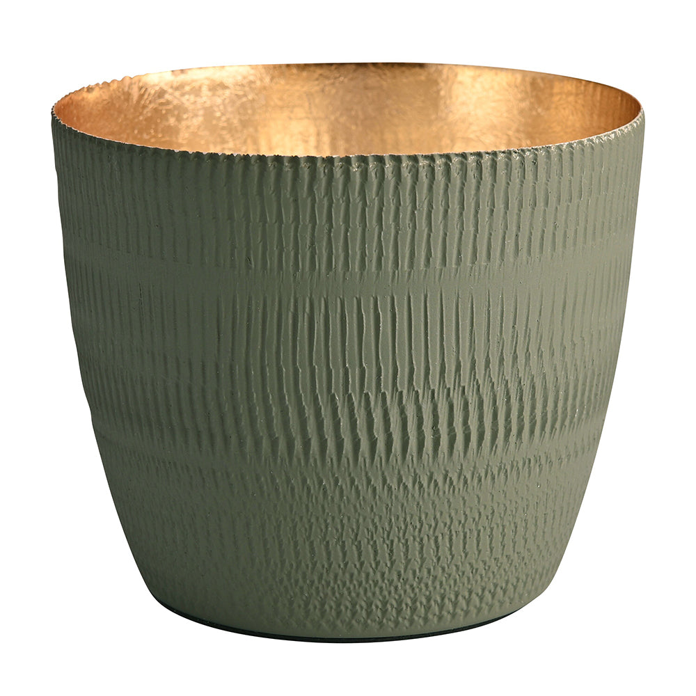 Lisslune | Lantern Madras textured olive-gold medium