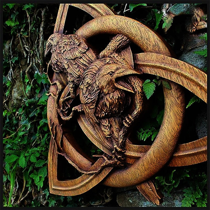 Lisslune | Nordic runic wood wall decoration
