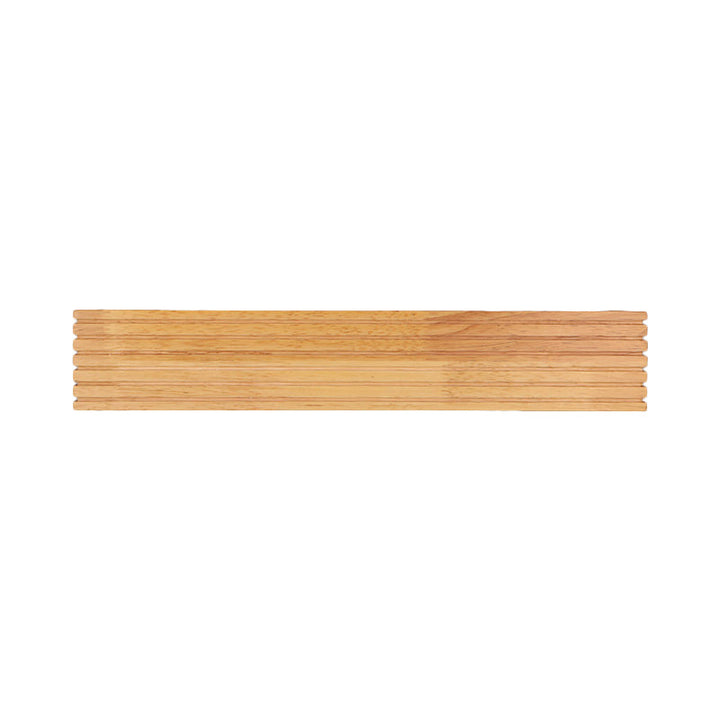 Skørter | Striped bedroom wall lamp contemporary wooden 14"/18"/21.5" wide single head beige LED up and down light fixture in warm/white light