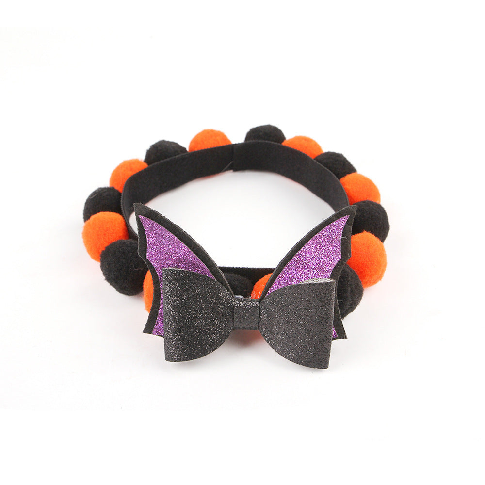 Lisslune | Halloween Pet Collar – Adjustable Dog and Cat Neck with Pumpkin and Skull Designs