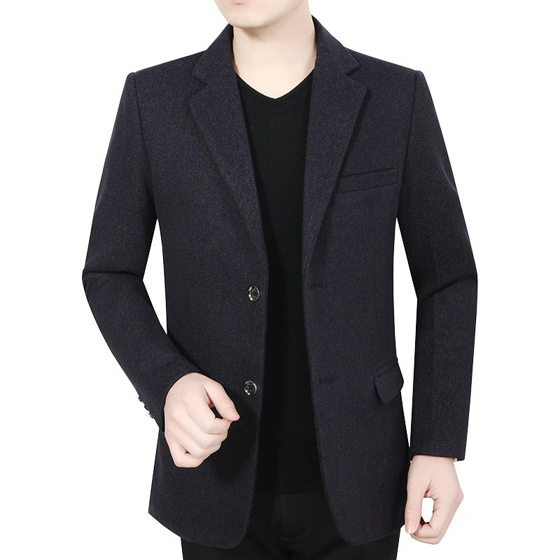 Men's blazer jacket made of boucle fabric in a casual style Lisslune