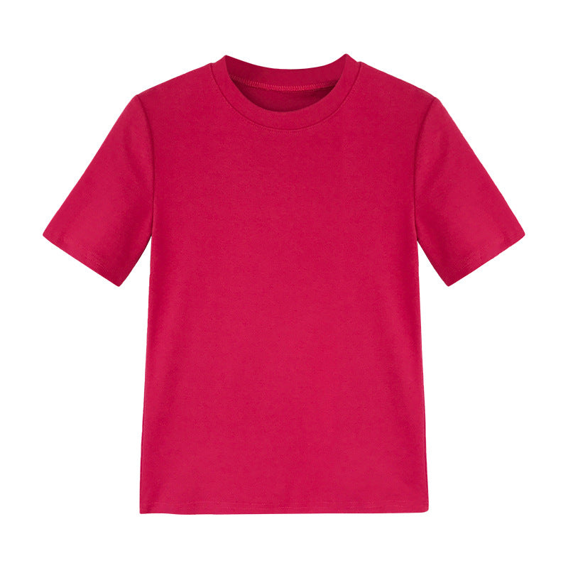 Women's cotton T-shirt with modern round neck and comfortable fit