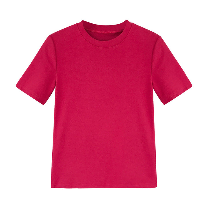 Women's cotton T-shirt with modern round neck and comfortable fit