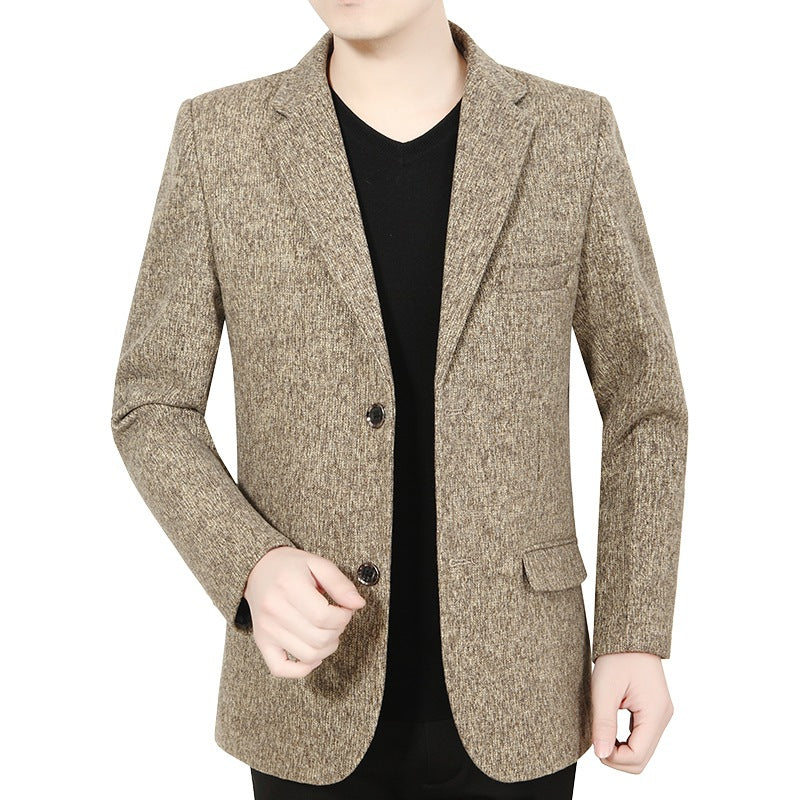 Men's blazer jacket made of boucle fabric in a casual style Lisslune
