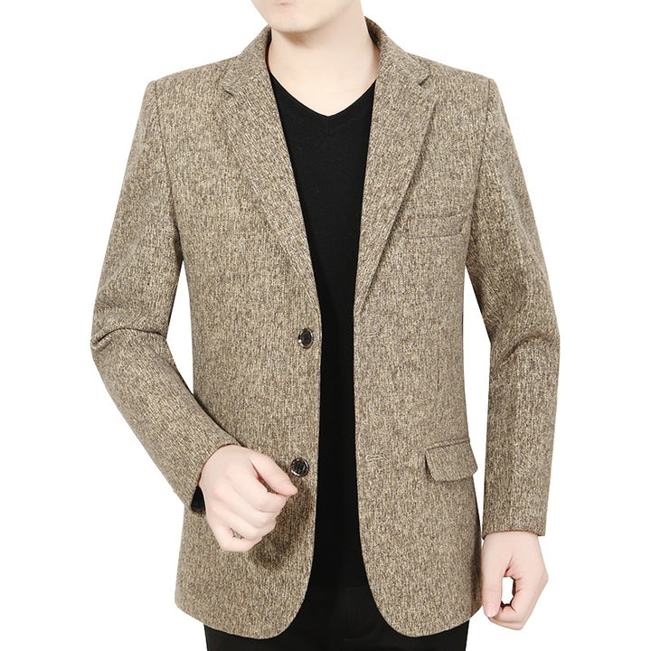 Men's blazer jacket made of boucle fabric in a casual style Lisslune