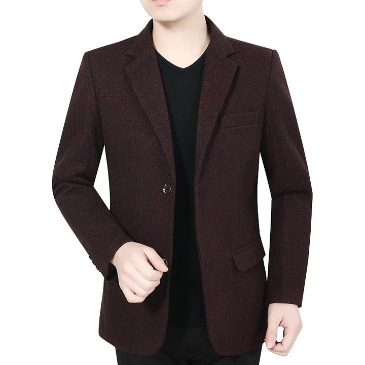 Men's blazer jacket made of boucle fabric in a casual style Lisslune