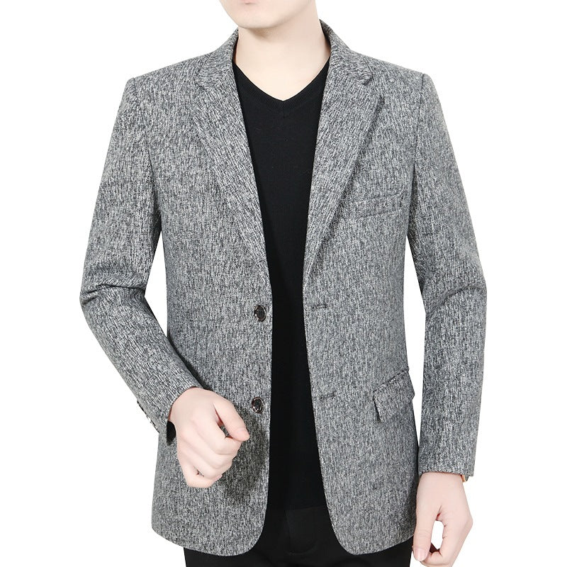 Men's blazer jacket made of boucle fabric in a casual style Lisslune