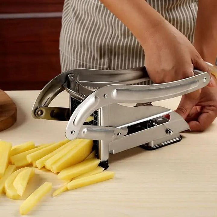 Lisslune | SmartFries Stainless Steel French Fry Cutter – 3 Blade Sizes